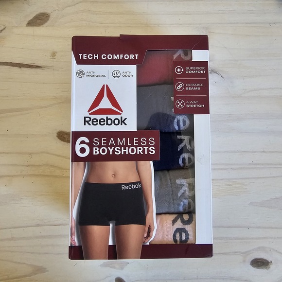 Reebok Other - Reebok Women's Tech Comfort 5 Seamless Boyshorts 2X Large 20 22 Tag Free OpenBox